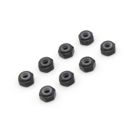 MZW128BK M2 Black Aluminum Wheel Nuts (8) Kyosho Mini-Z Nylon Kyosho RSRC